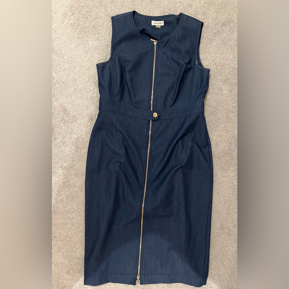 Calvin Klein size 12 blue dress
